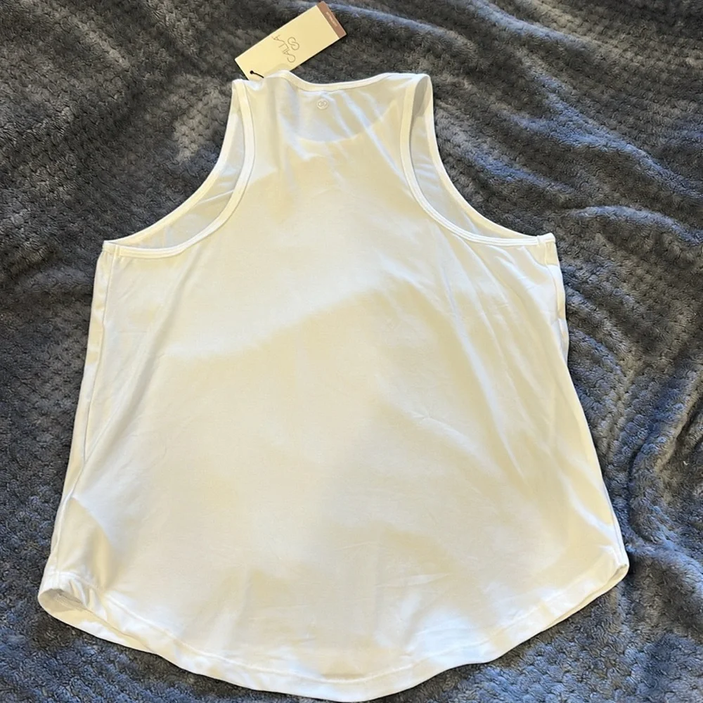 Bundle 2 NWT Calia by Carrie Underwood Lustralux Tank Tops SzS pure white blk - Picture 6 of 11